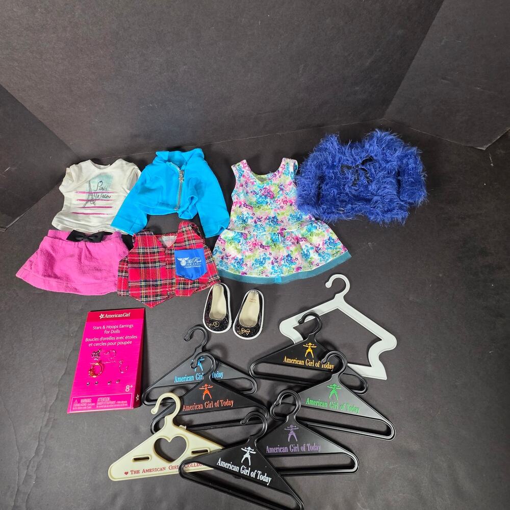 American Girl Labeled Cothing & Accessories Lot of 9 One No Label Vest